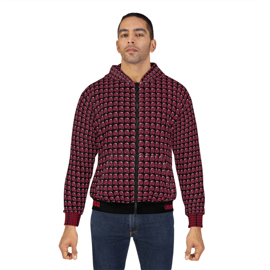 Skulls Zip Hoodie - FURIØSA Collection (Black & Red)